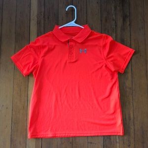 Boys under armour golf shirt